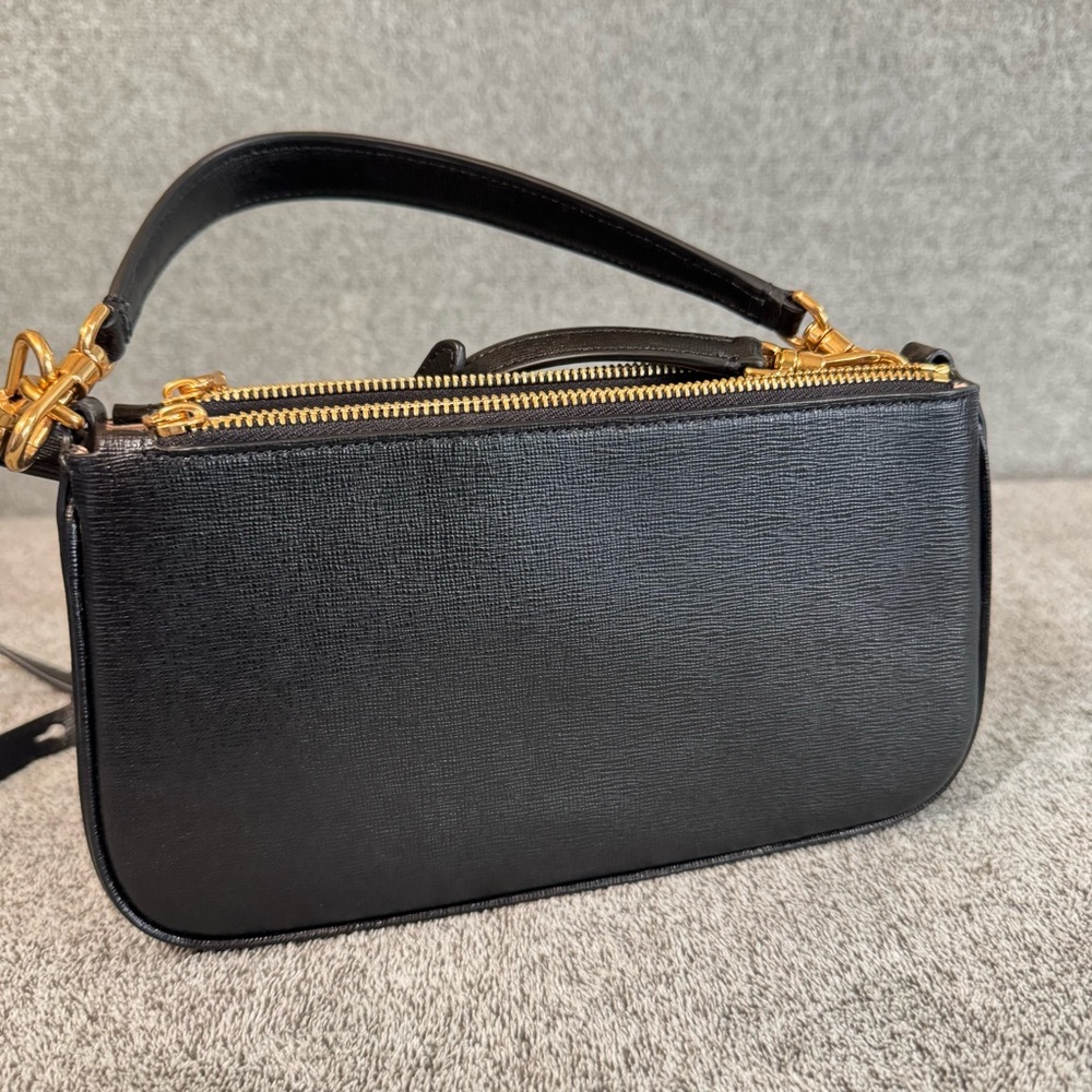Kate Spade Morgan Saffiano Leather Small East West Crossbody Black Pre Owned - Picture 7 of 7